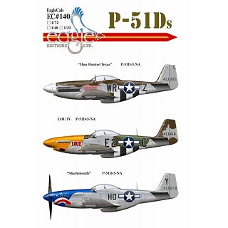 【新製品】[2006323214009] EC32140)P-51D マスタング Hun Hunter/Texas・LOU IV・Sharkmouth