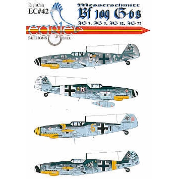 【再入荷】EC48042 メッサーシュミット Bf109G-6 JG3/JG5/JG52/JG77