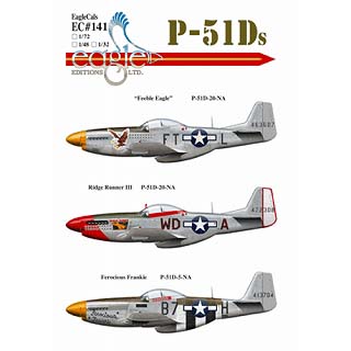 【新製品】[2006324814109] EC48141)P-51D マスタング Feeble Eagle・Ridge Runner III・Feroious Frankie