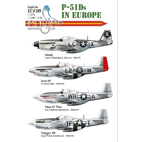 【新製品】EC72189 ノースアメリカン P-51D マスタング ヨーロッパ戦線