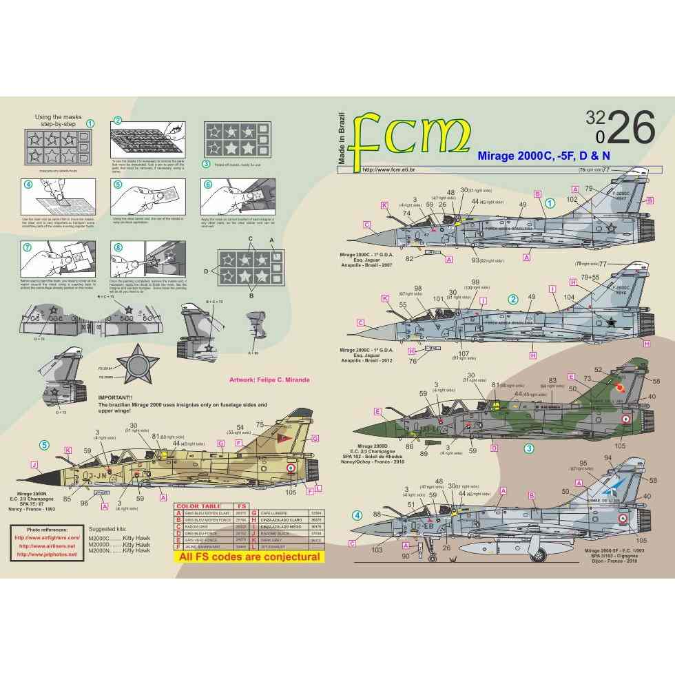 【新製品】32026 ダッソー ミラージュ 2000C/-5 2000D/N ブラジル空軍
