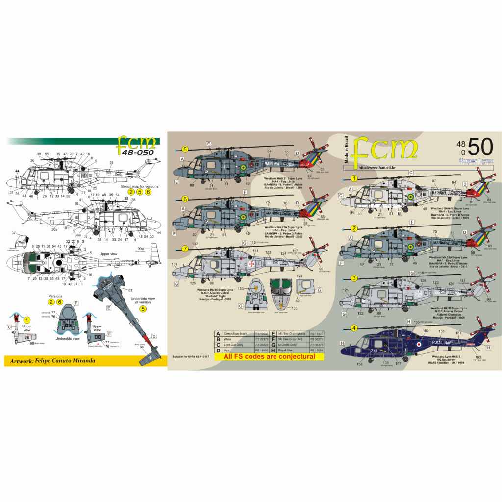 【新製品】48050 ウェストランド リンクス&スーパーリンクス ブラジル/ポルトガル/イギリス