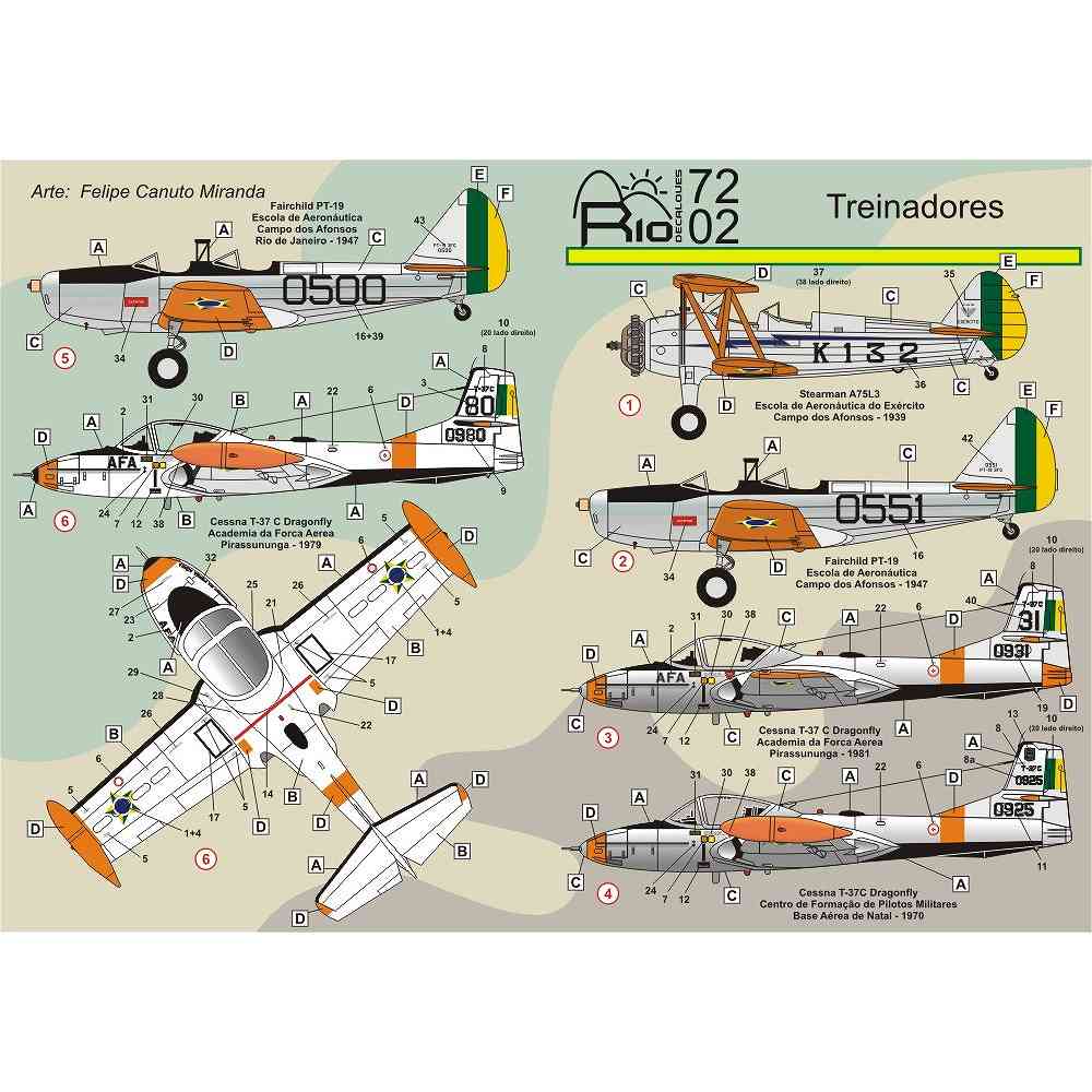 【新製品】RIO72002 ブラジル空軍練習機