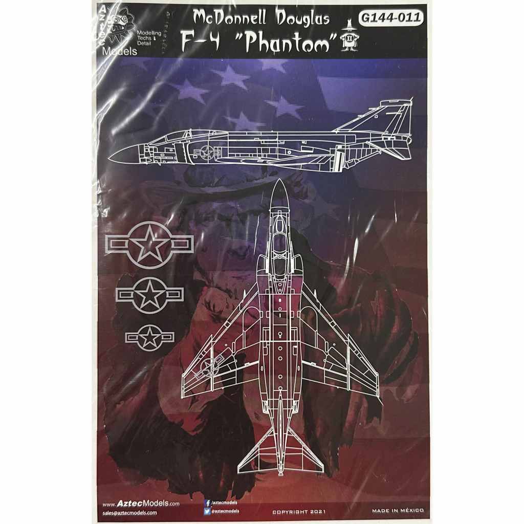 【新製品】AZG144-011 McDonnell-Douglas F-4 Phantom USAF Part 2 national insignia