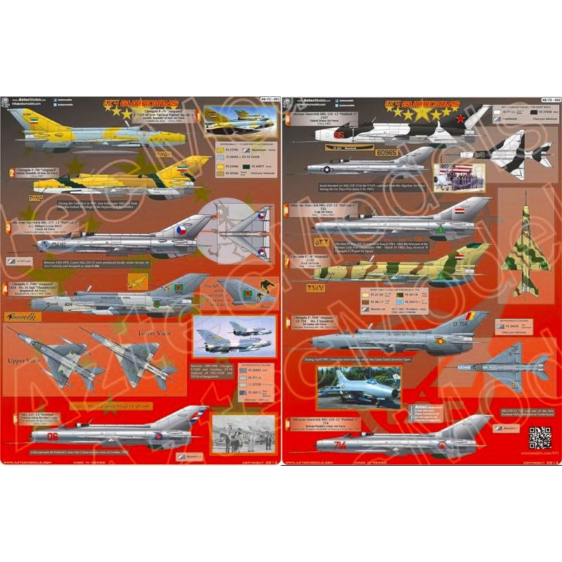 【新製品】[2006484805108] AZD48051)スカイガーディアンズ Pt.1 MiG-21F-13/F-7N/F-7B/F-7NM