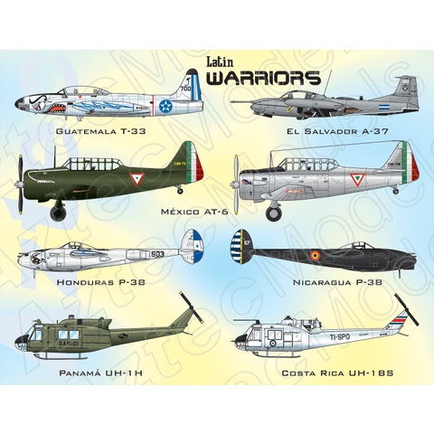 【新製品】AZD48062 Latin Warriors T-33/UH-1H/UH-1BS/P-38H/P-38/A-37/AT-6