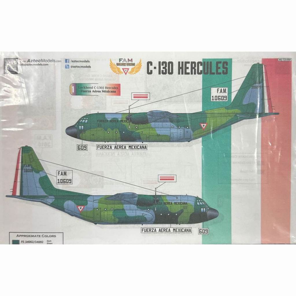 【新製品】AZD72058 Lockheed C-130 Hercules Mexican Air Force