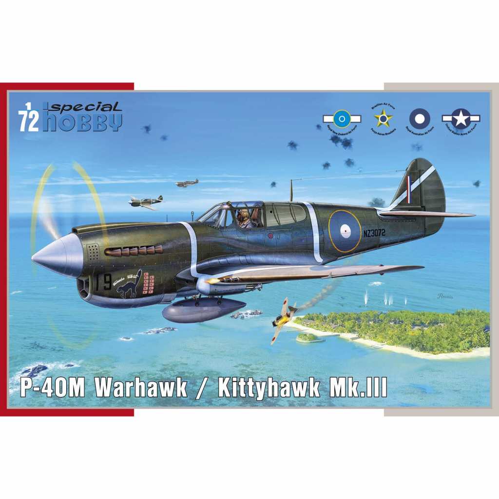 【新製品】72382)1/72 カーチス P-40M ウォーホーク/キティホーク Mk.III