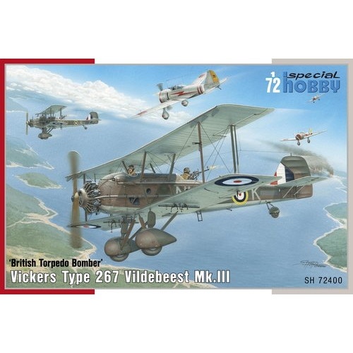 【再入荷】72400 ビッカース ヴィルデビースト Mk.III 攻撃機 シンガポール1941