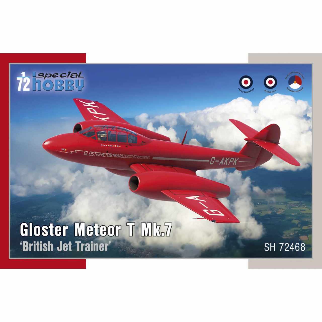 【新製品】72468 1/72 グロスター ミーティア T Mk.7｢イギリスジェット練習機｣