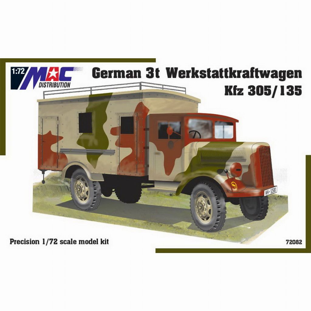 【新製品】72082 1/72 ドイツ 3トン工場車両 Kfz 305/135