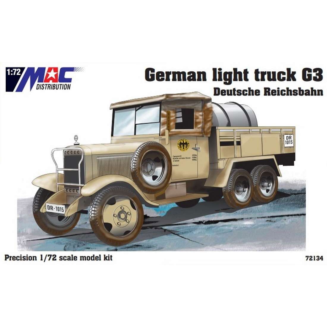 【新製品】72134 1/72 ドイツ 軽トラック G3 ドイツ国営鉄道