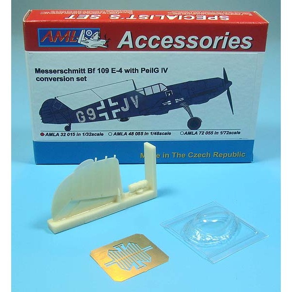 【新製品】AMLA32015 メッサーシュミット Bf109E-4 w/PeilG IV コンバージョンセット