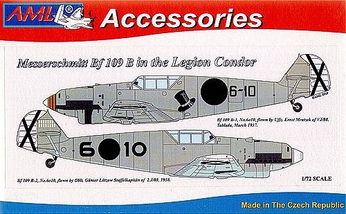 【新製品】AMLA72016)メッサーシュミット Bf109B レギオン・コンドル