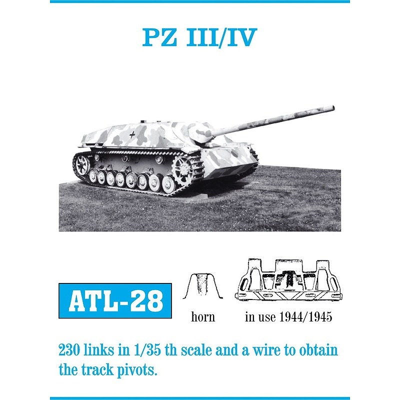 【再入荷】ATL-28 III号戦車/IV号戦車 最後期型 1944/45