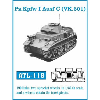 【新製品】[2007013511804] ATL-118)I号戦車C型(VK.601)