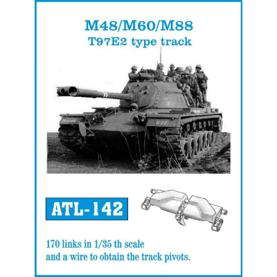 【新製品】[2007013514201] ATL-142)M48/M60/M88 T97E2タイプキャタピラ
