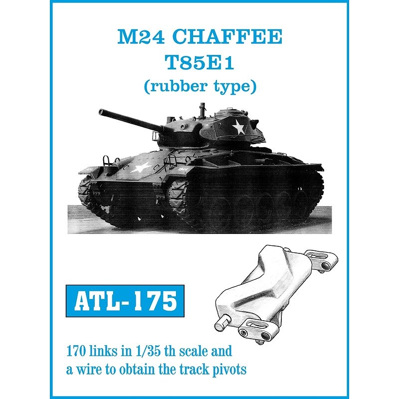 【新製品】ATL-175)M24 チャーフィー T85E1履帯(ラバータイプ)