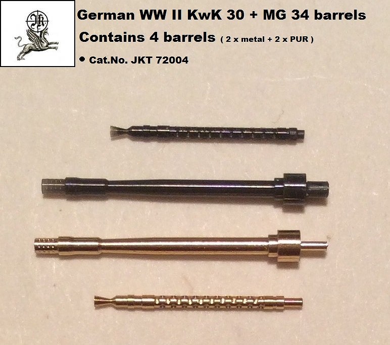 【新製品】JKT72004)ドイツ KwK30 &MG34 バレルセット