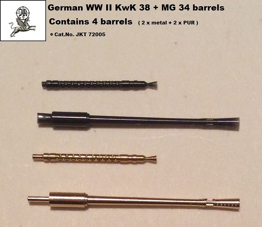 【新製品】JKT72005)ドイツ KwK38 &MG34 バレルセット
