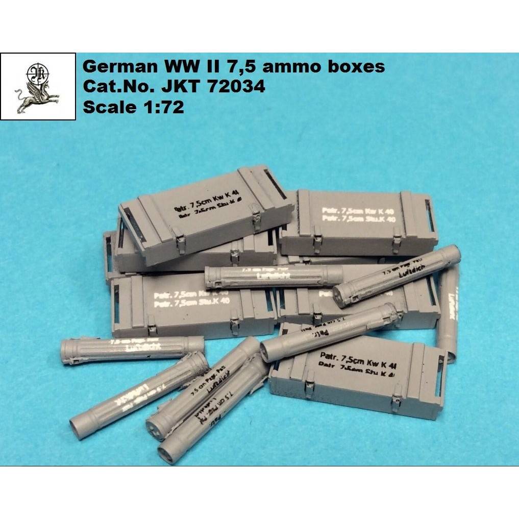 【新製品】JKT72034 WWII ドイツ 75mm砲弾薬箱