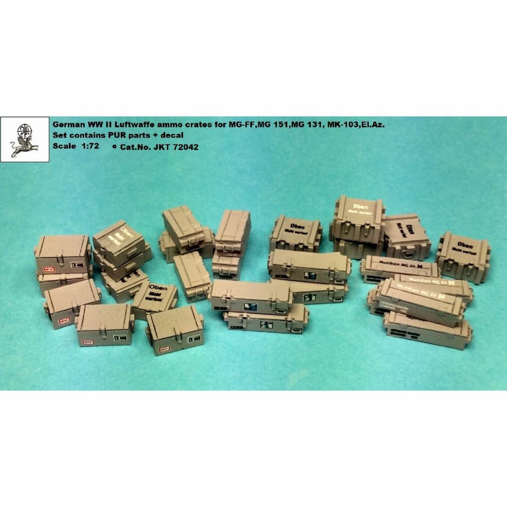 【新製品】JKT72042 WWII ドイツ空軍 弾薬箱 MG-FF/MG151/MG131/Mk103等