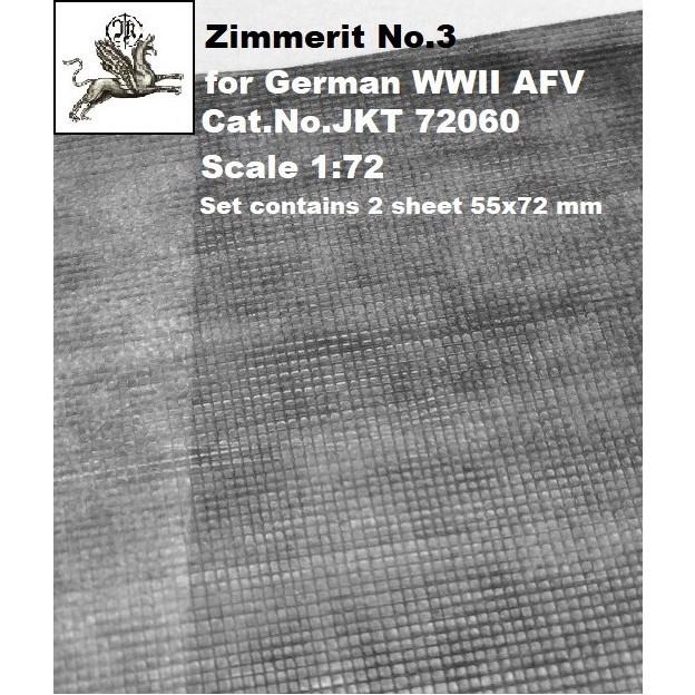 【新製品】JKT72060 WWII ドイツAFV用 ツィメリットコーティングシート No.3