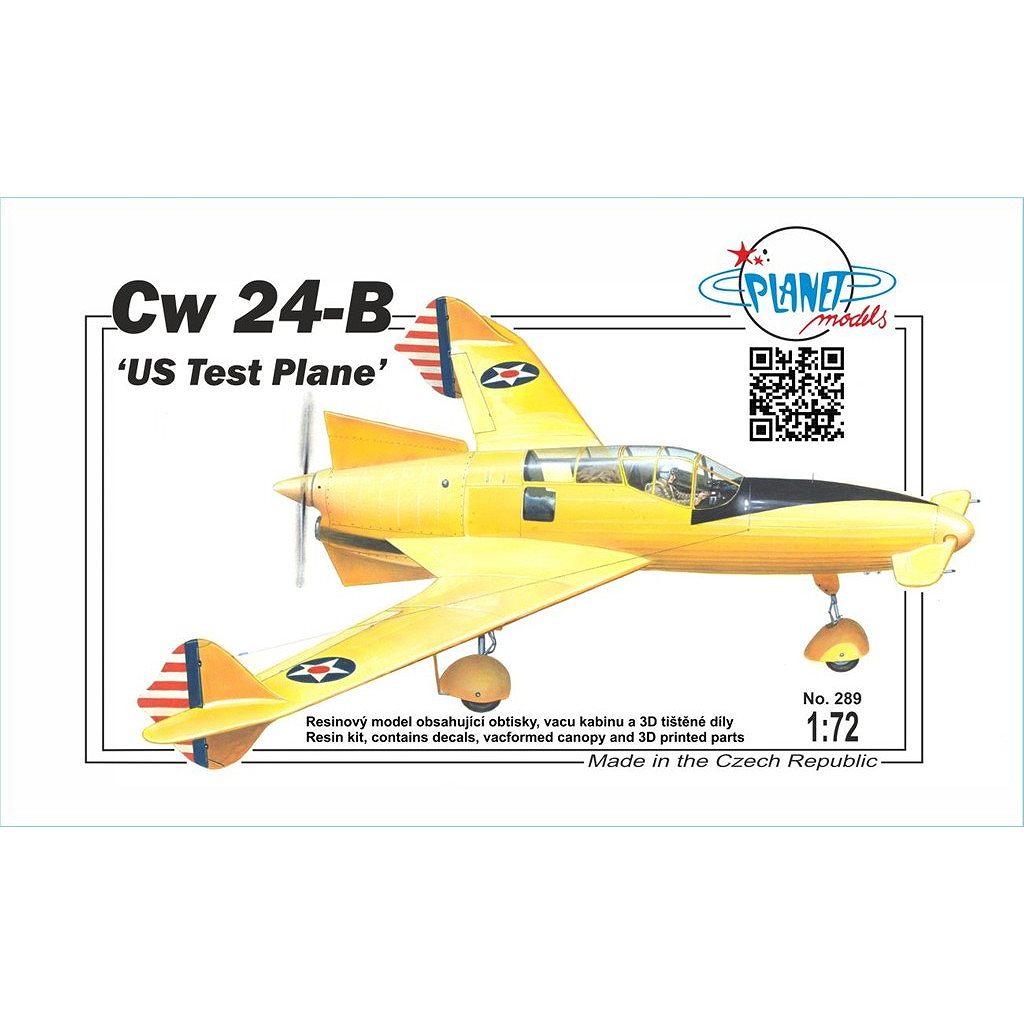 【新製品】72289 1/72 カーチス・ライト Cw 24-B 試作先尾翼機