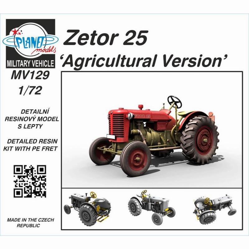 【新製品】MV129 1/72 ゼトル25 農業用トラクター