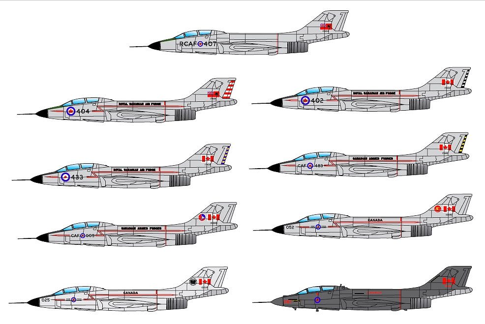 【新製品】BD09)カナダ空軍 CF-101 ブードゥー