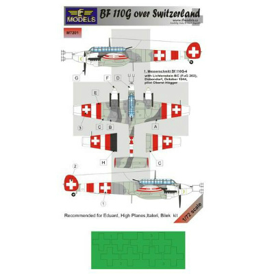 【新製品】[2007677500107] M7201)メッサーシュミット Bf110G-4 スイス空軍