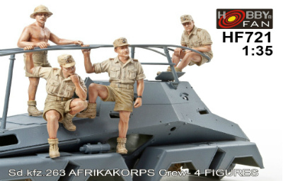 【新製品】[2007833572108] HF721)WWII アフリカコープ Sd.Kfz.263乗員セット