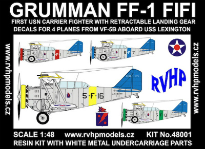 【新製品】48001)グラマン FF-1 FIFI VF-5B USSレキシントン