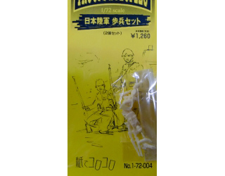 【新製品】[2008477200402] 72-004)日本陸軍 歩兵セット 2体セット