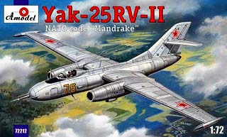 【新製品】[2008637221209] 72212)ヤコブレフ Yak-25RV マンドレーク標的機