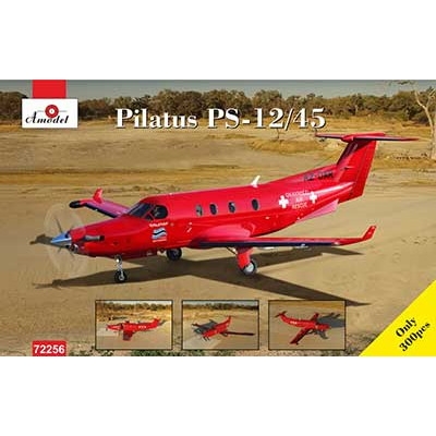 【新製品】72256 ピタラス PC-12/45 単発ビジネス機 ボツワナ オカバンコ航空救助隊