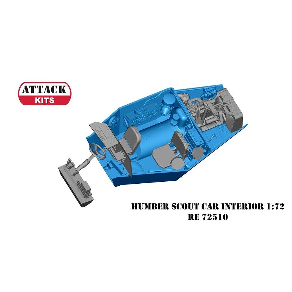 【新製品】RE72510 1/72 ハンバー装甲車 戦闘室・エンジン室セット (アタック用)