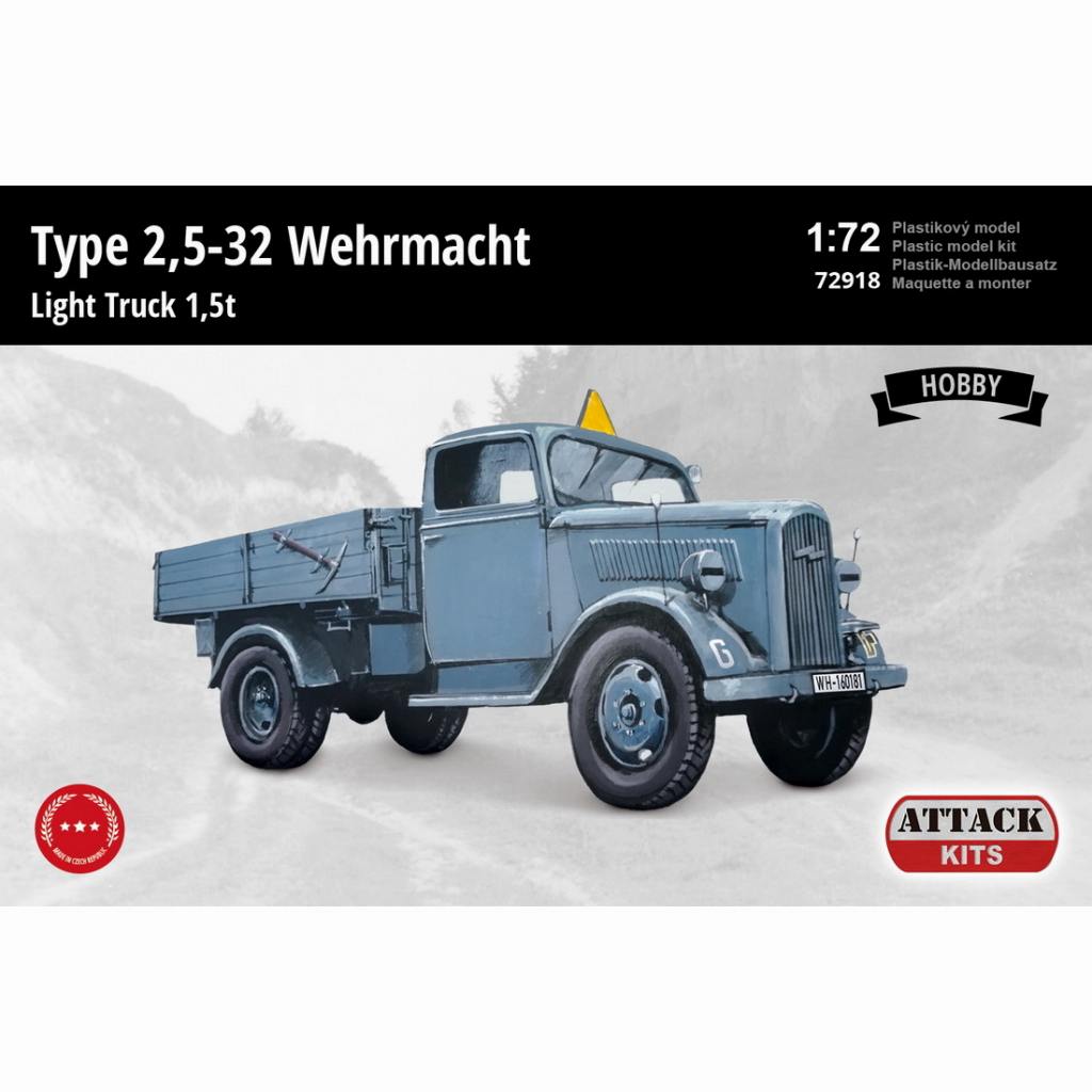 【新製品】72918 WWII ドイツ軍 タイプ2 5-32 1.5トントラック
