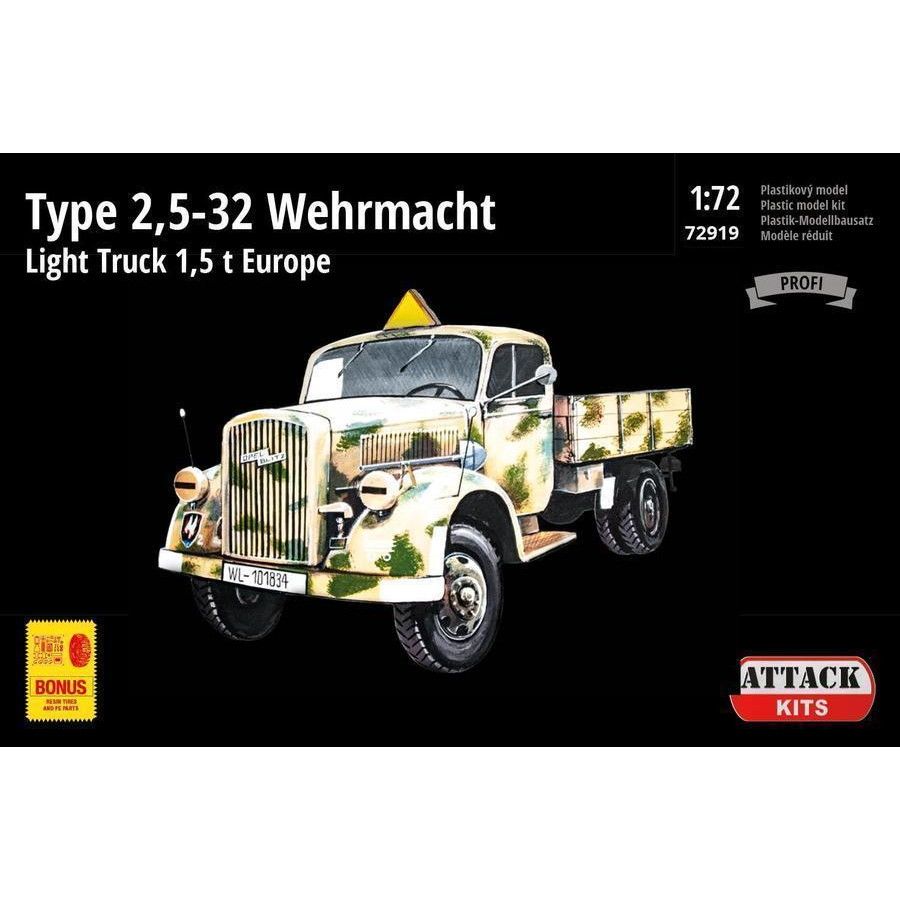 【新製品】72919 WWII ドイツ軍 オペル タイプ2.5-32 1.5トン トラック ｢ヨーロッパ戦線｣