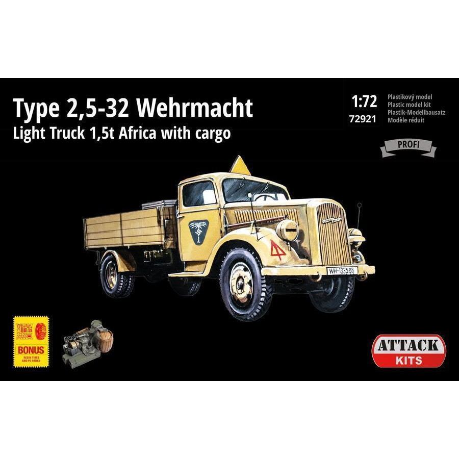 【新製品】72921 WWII ドイツ軍 オペル タイプ22.5-32 1.5トン トラック ｢アフリカ戦線｣｣