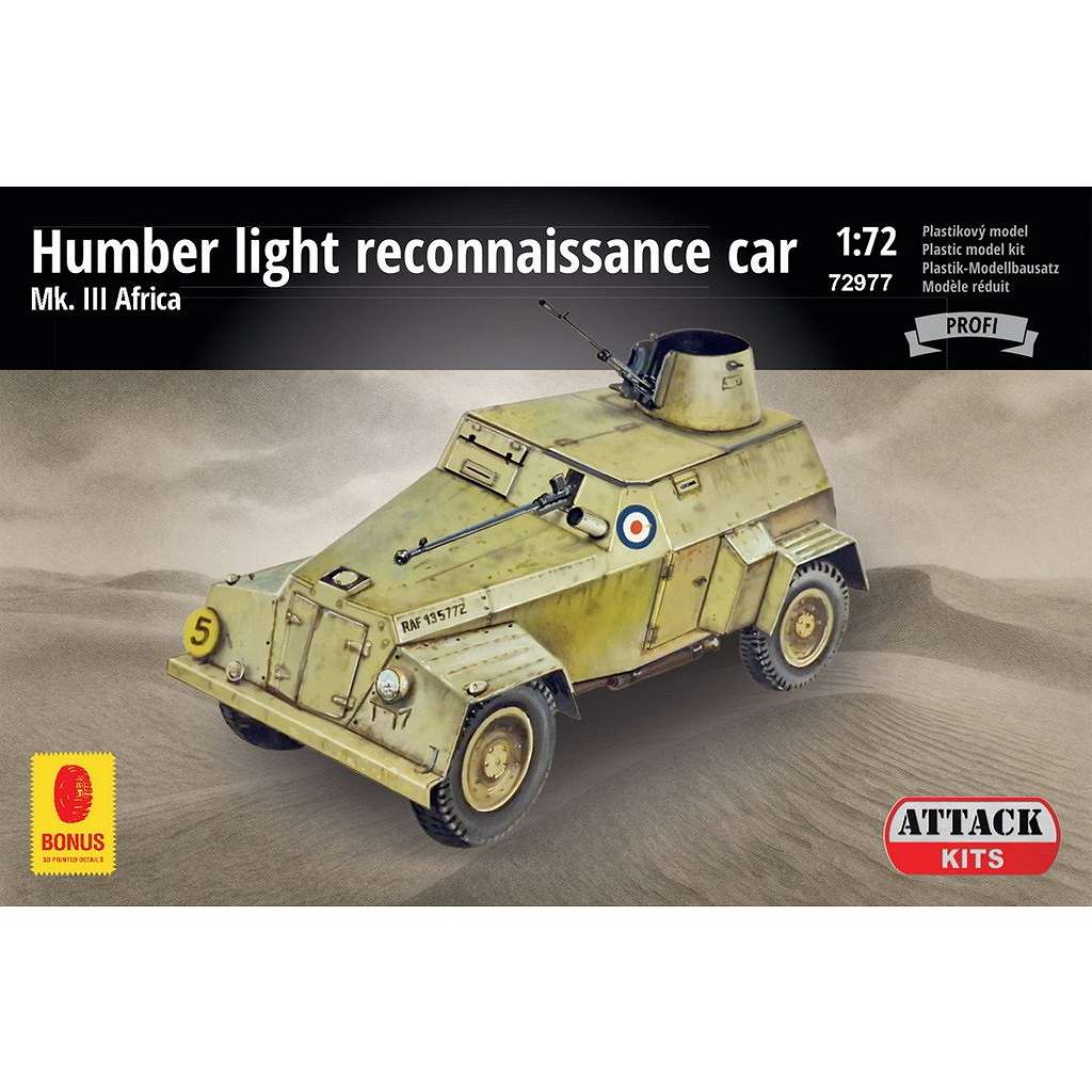 【新製品】72977 1/72 ハンバー 軽偵察車 Mk.III 北アフリカ戦線 プロフィパック