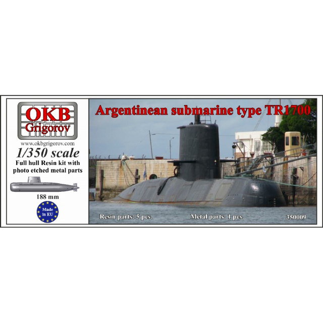 【新製品】[2008933500091] 350009)アルゼンチン海軍 TR1700型潜水艦