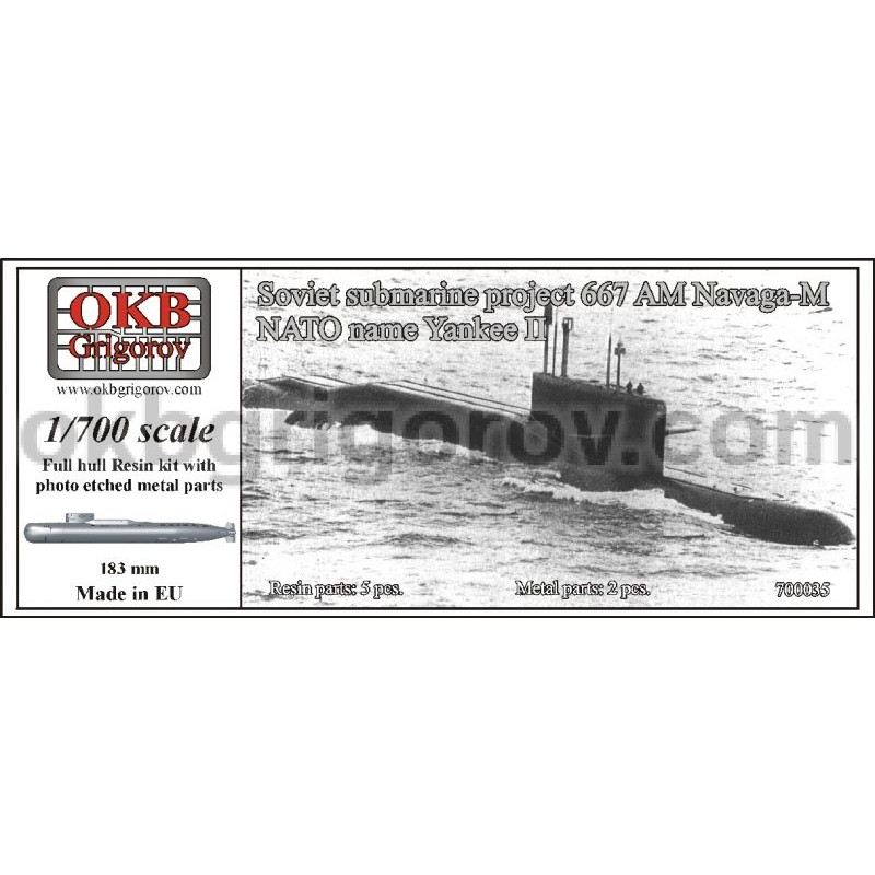 【新製品】[2008937000351] 700035)ヤンキーII型戦略原子力潜水艦 ナヴァガM 667AM型 Yankee II Navaga-M