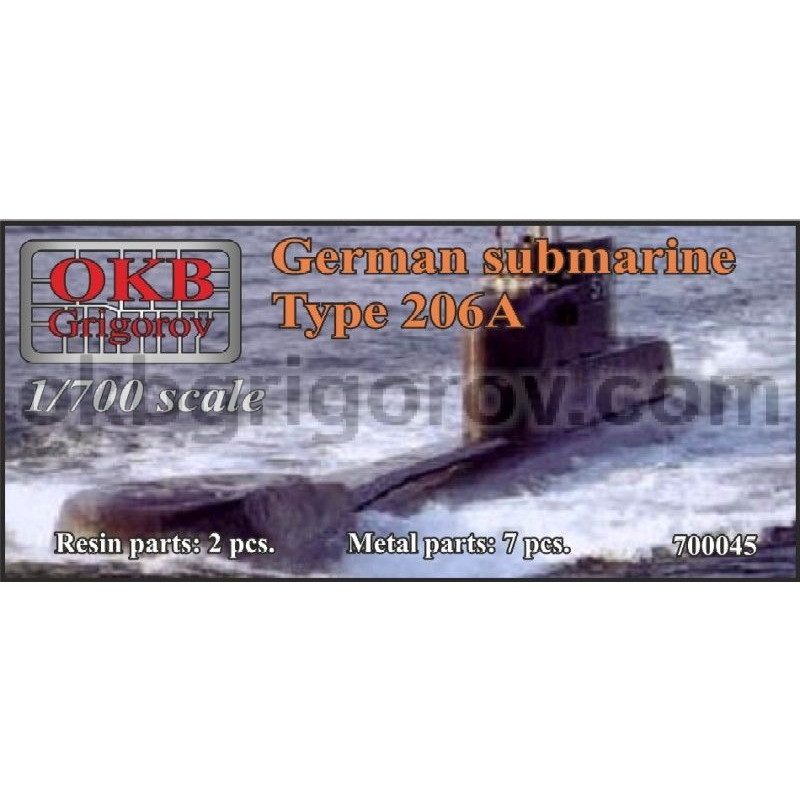 【新製品】[2008937000450] 700045)206A型潜水艦