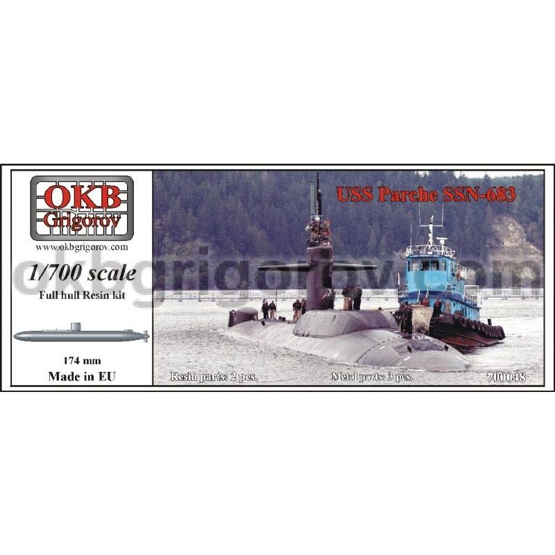 【新製品】[2008937000481] 700048)原子力潜水艦 SSN-683 パーチー Parche