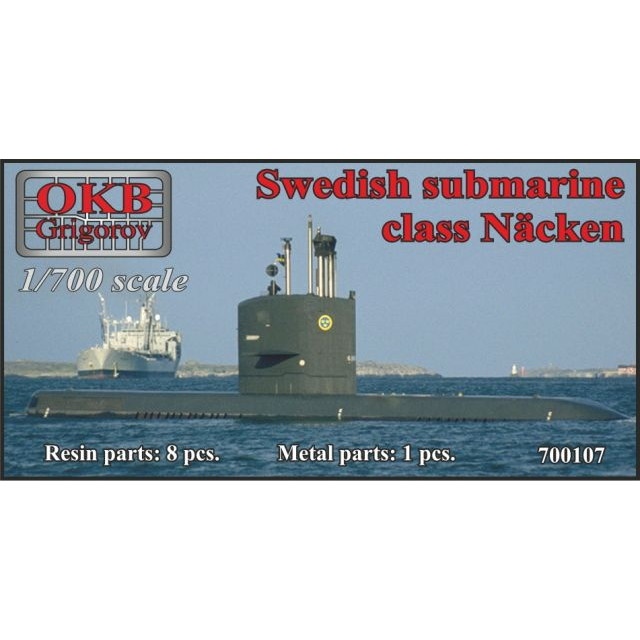 【新製品】700107 スウェーデン海軍 ネッケン級潜水艦 Nacken