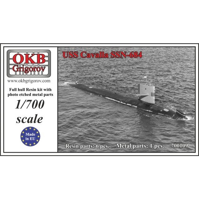 【新製品】700109 スタージョン級原子力潜水艦 SSN-684 カヴァラ Cavalla