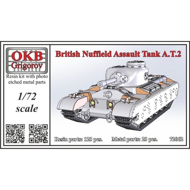 【新製品】72062 イギリス ナッフィールド・オーガニゼーション AT.2 突撃戦車