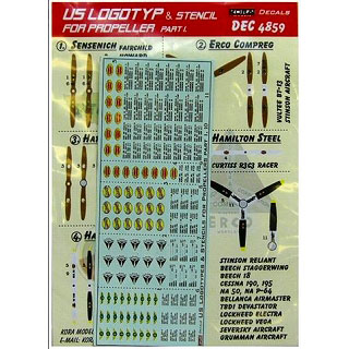 【新製品】[2009054905901] DEC4859)アメリカ プロペラロゴ&ステンシルデカール