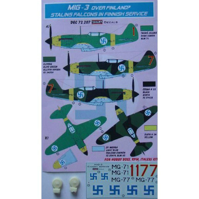 【新製品】[2009057920703] DEC72207)MiG-3 フィンランド軍 スターリンファルコン